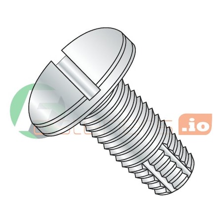 Newport Fasteners Thread Cutting Screw, #4-40 x 3/8 in, Zinc Plated Steel Pan Head Slotted Drive, 10000 PK 688408